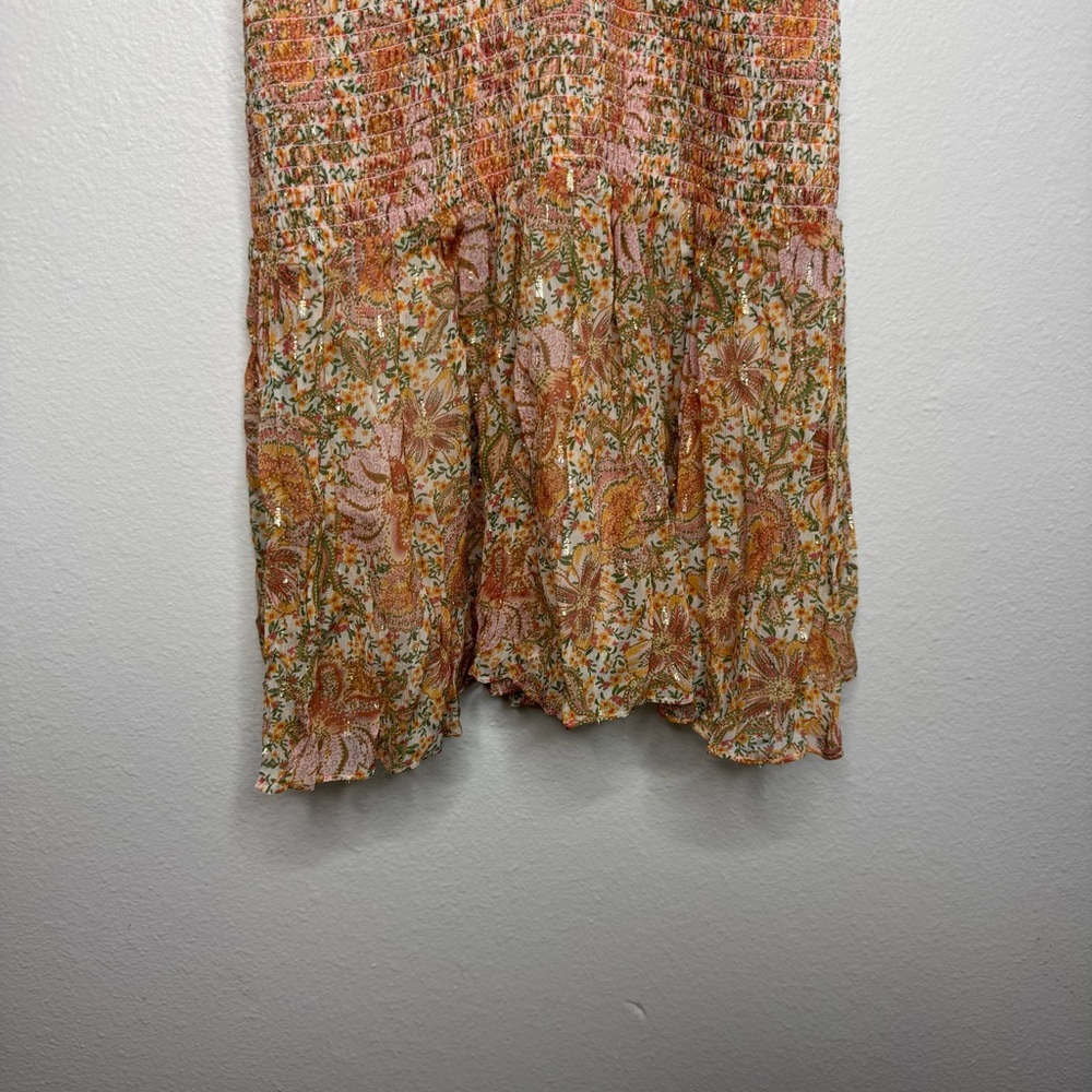 Shoshanna Aubrey Puff Sleeve Smocked Mini Dress‎ - Picture 5 of 7